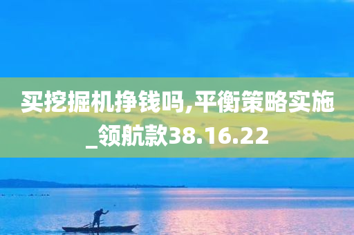 买挖掘机挣钱吗,平衡策略实施_领航款38.16.22