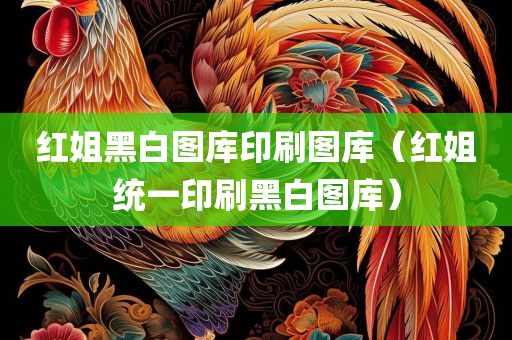 红姐黑白图库印刷图库（红姐统一印刷黑白图库）